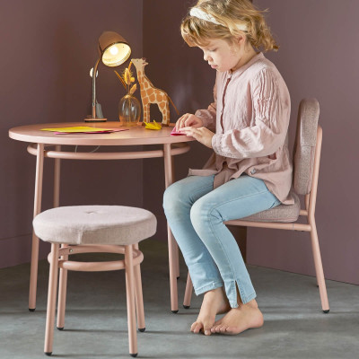 Tabouret Chill Lifetime avec siège rembourré Rose blush