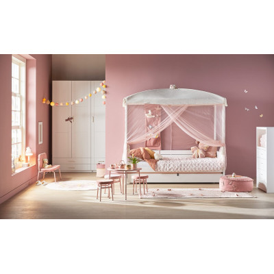 Lifetime basic cot butterflies, with sky and deluxe slatted frame, 90x200 cm complete