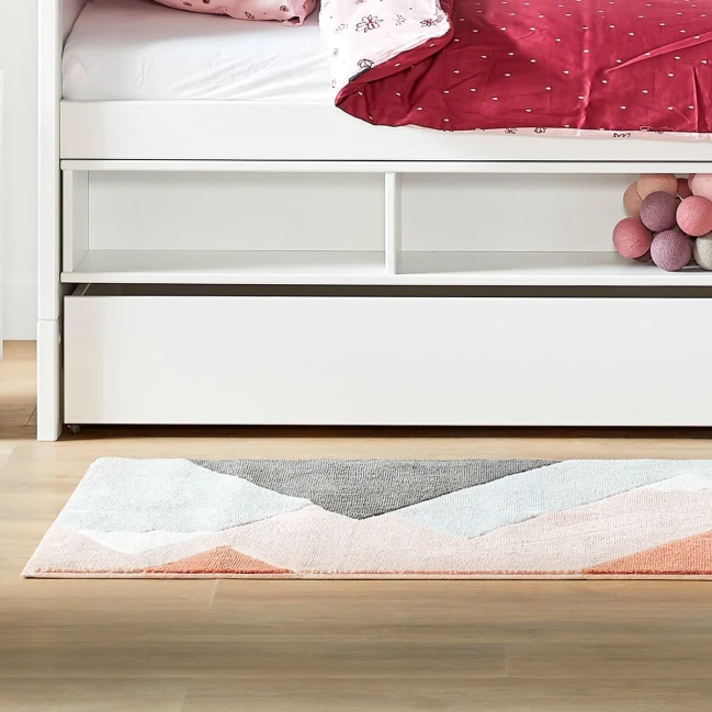 Lit superposé Lifetime avec module de rangement + boîte de lit Cadre à lattes Deluxe blanc