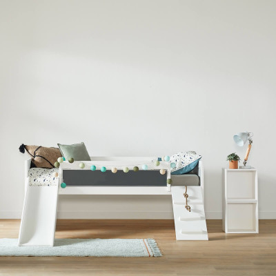 Lifetime bunk bed Climb & Slide Kombi 1 with Deluxe slatted frame white