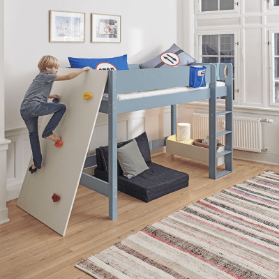 Manis-h climbing wall for bunk bed and medium height bed Snow White