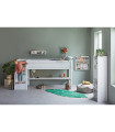 Halbhohes Bett mit Treppe und Deluxe Lattenrost