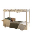 Mathy by Bols Bed with Canopy Discovery 226 cm x 130 cm white