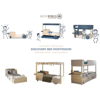Mathy by Bols Discovery Bunk Bed 226 cm x 130 cm white
