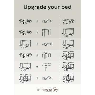 Mathy by Bols Discovery Bunk Bed 226 cm x 130 cm white