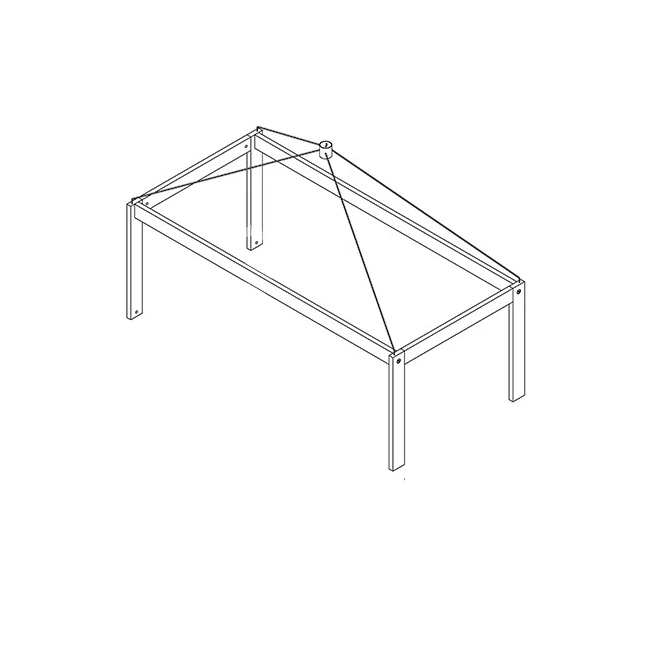 LifeTime Sky Frame pour Mini Lit Mezzanine Blanc Laqué seulement Armature