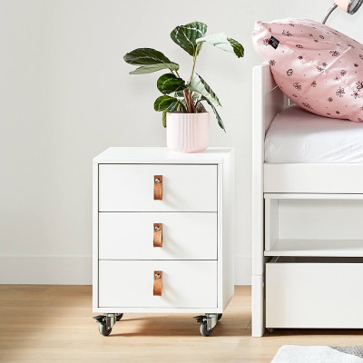 Lifetime Cabin Bed with Storage Module & Deluxe Slatted Base - White