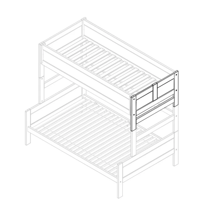 copy of Lifetime conversion set headboard with entry whitewash