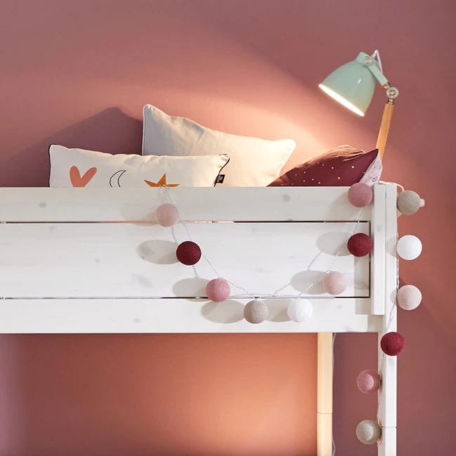 copy of Lifetime Lit superposé 90/90x200 avec escalier step et sommier Luxe, blanc