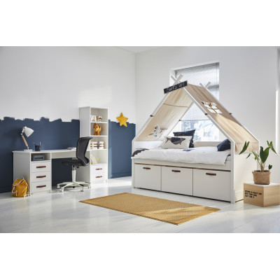 Lifetime Cool Kids Bett mit Tipi Surf KOMBO 1 weiss