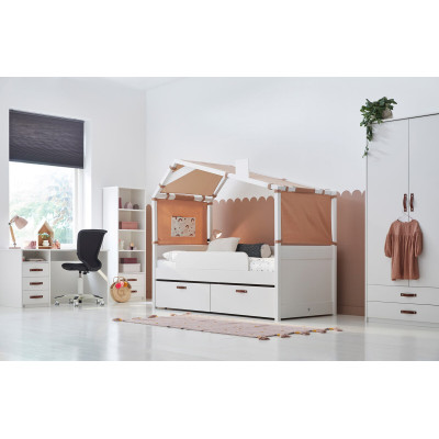 Lifetime Cool Kids Bed with Hut Rainbow white