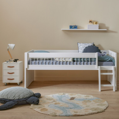 Lifetime loft bed Breeze 90 x 200 with Slatted bed standard white