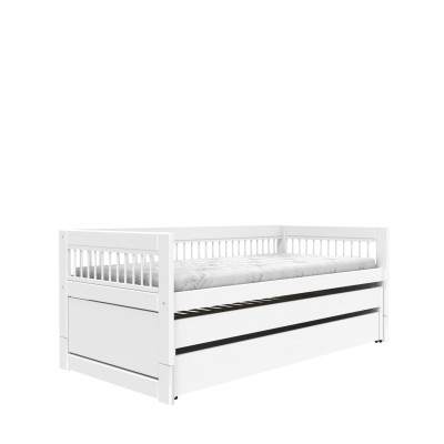 Lifetime cabin bed with guestbed and drawer Breeze 90 x 200 cm, slatted base standard white