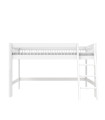 Lifetime semi high bed with slanted ladder Breeze 90 x 200 cm, slatted base deluxe white