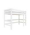 Lifetime low loft bed with straight ladder, Breeze Breeze 90 x 200 cm, slatted base standard white