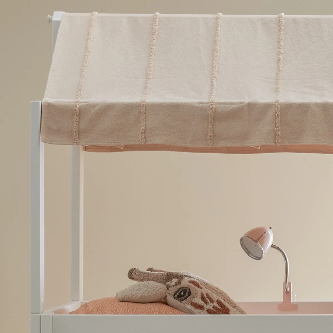 Letto semi alto KOMBO con piccolo armadio Lifetime Breeze 90 x 200 cm telaio a doghe standard bianco