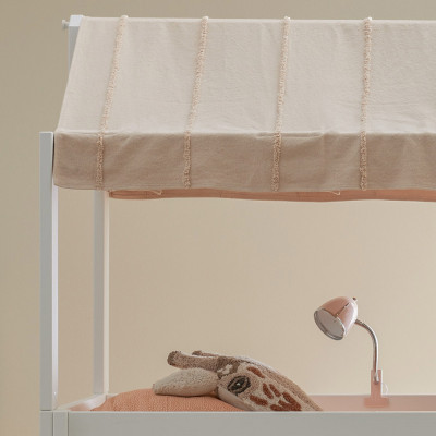 Lifetime Halbhohes Bett KOMBO mit kleinen Schrank Breeze 90 x 200 cm, Roll-Lattenrost weiss