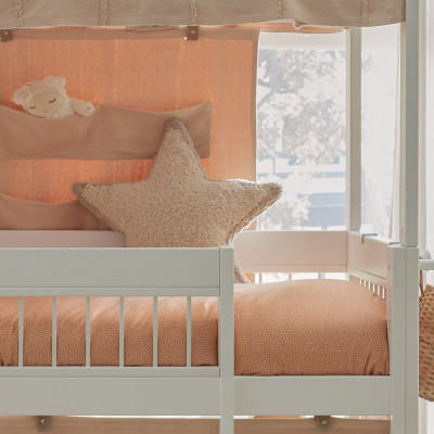 Lifetime lit mi-hauteur KOMBO avec petite armoire Breeze 90 x 200 cm, sommier standard blanc