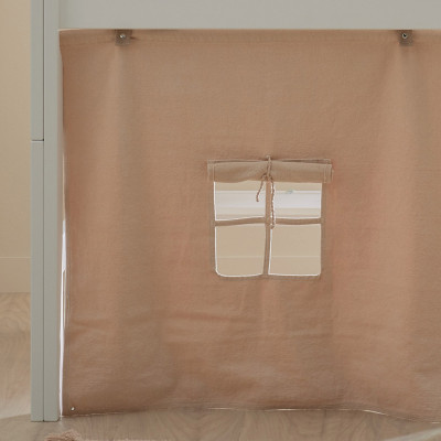 Letto semi alto KOMBO con piccolo armadio Lifetime Breeze 90 x 200 cm telaio a doghe standard bianco