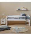 Lifetime loft bed Breeze KOMBO 90 x 200 with Slatted bed standard white