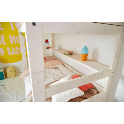 Lifetime bunk bed with roll floor Whitewash