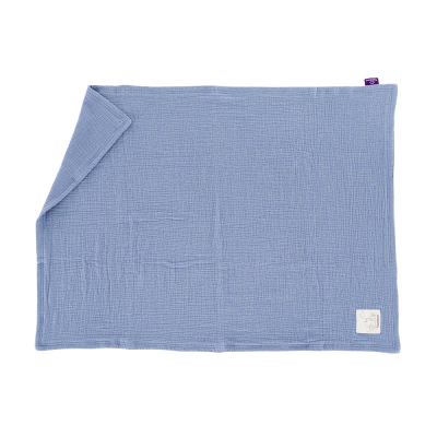Träumeland Light Blue Muslin Baby Blanket 75 x 100 cm - Soft & Cozy