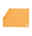 Couverture bébé Träumeland en mousseline jaune moutarde 75 x 100 cm