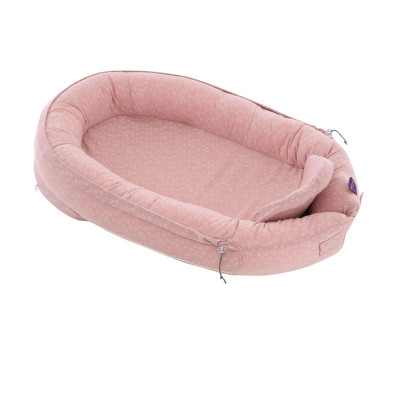 Träumeland Nid de bébé "Home" Premium Kreise rose