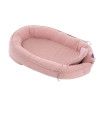 Träumeland baby nest "Home" Premium Kreise rose