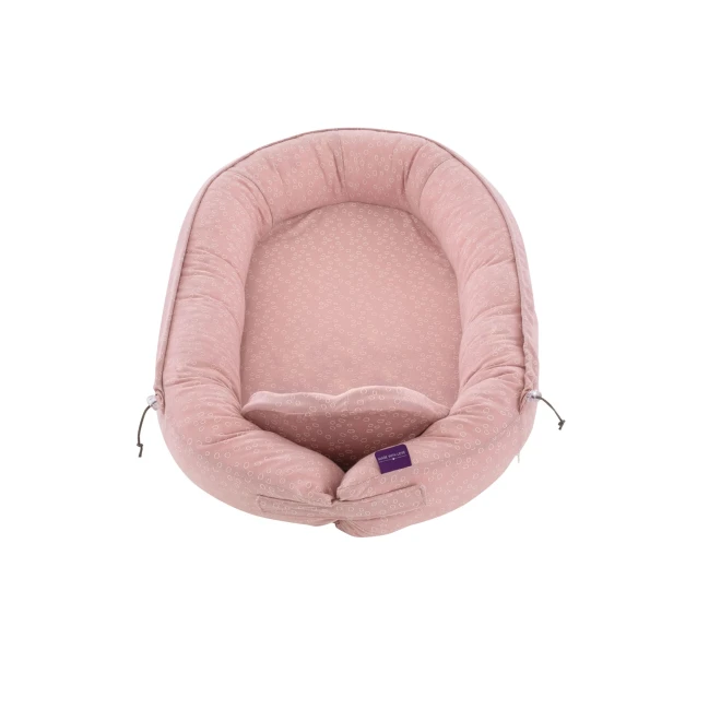 Träumeland Nid de bébé "Home" Premium Kreise rose