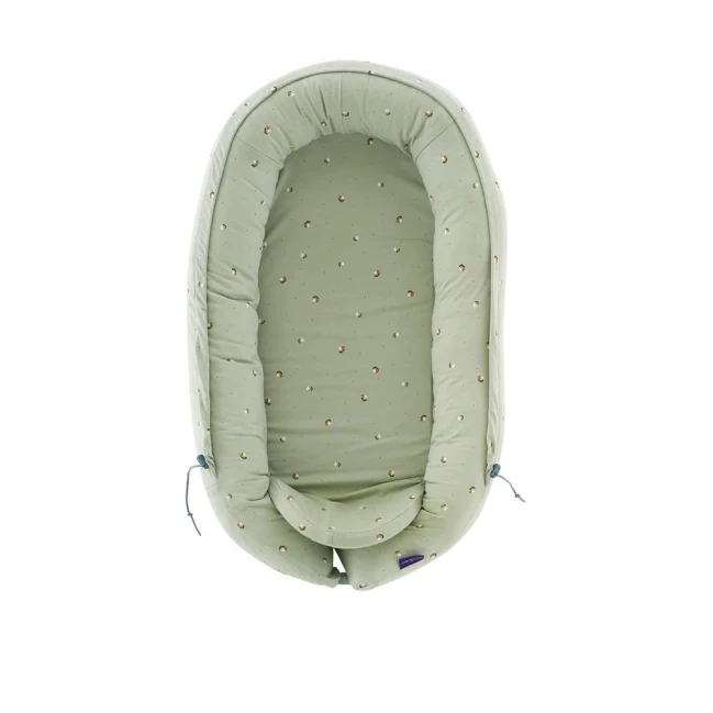 Träumeland Nid de bébé "Home" Premium Fiore vert