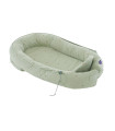 Träumeland baby nest "Home" Premium Fiore green