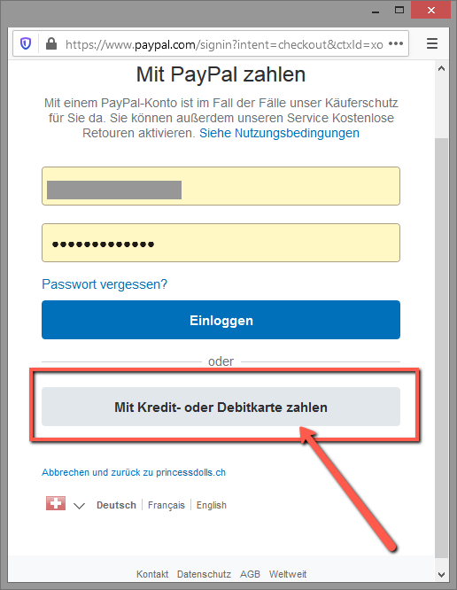 So Zahlen Sie mit Paypal Kreditkarten