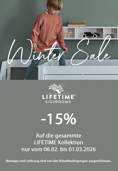 Lifetime Winter Sale Aktion - -15% Auf die gesammteLIFETIME Kollektionnur vom 06.02. bis 01.03.2026