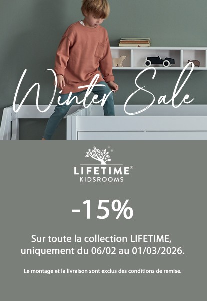 Promotion Lifetime Winter Sale - 15 % sur toute la collection LIFETIME, uniquement du 06/02 au 01/03/2026