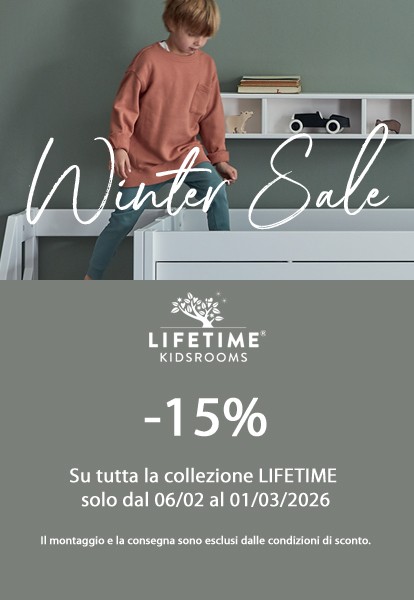 Promozione Lifetime Winter Sale - -15% su tutta la collezione LIFETIME solo dal 06/02 al 01/03/2026