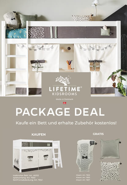 Lifetime Kidsromms-Package Deal-AKTION - Kaufe ein Bett und erhalte Zubehör kostenlos!